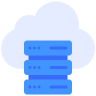 Cloud services icon representing cloud migration, data storage, and scalable solutions for business growth in the USA.