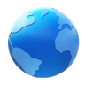 Global reach icon representing international business expansion, connectivity, and worldwide growth opportunities.