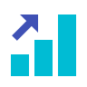 Growth icon symbolizing business expansion, increasing revenue, and continuous improvement for long-term success in the USA.